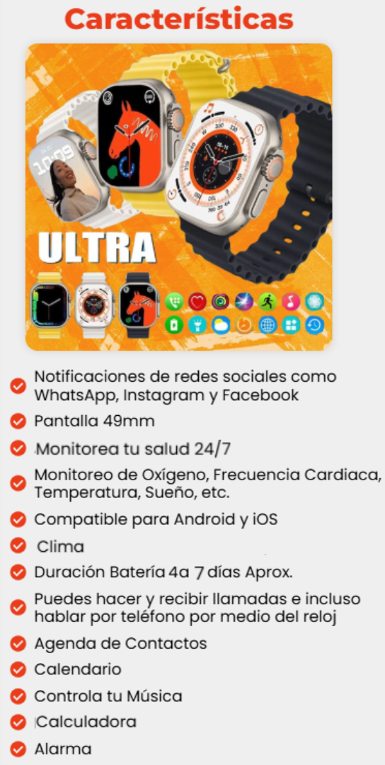 Reloj Inteligente X8 Ultra Max